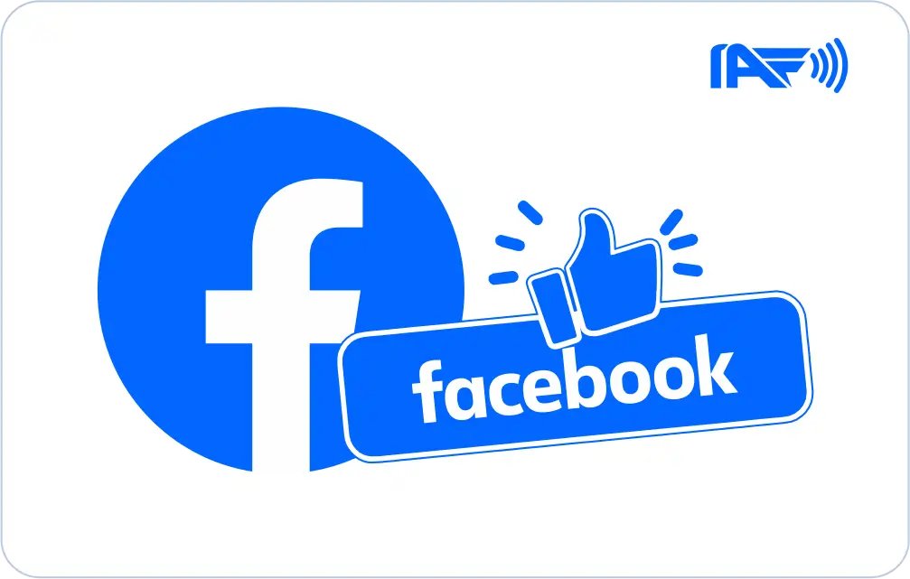 Facebook NFC card